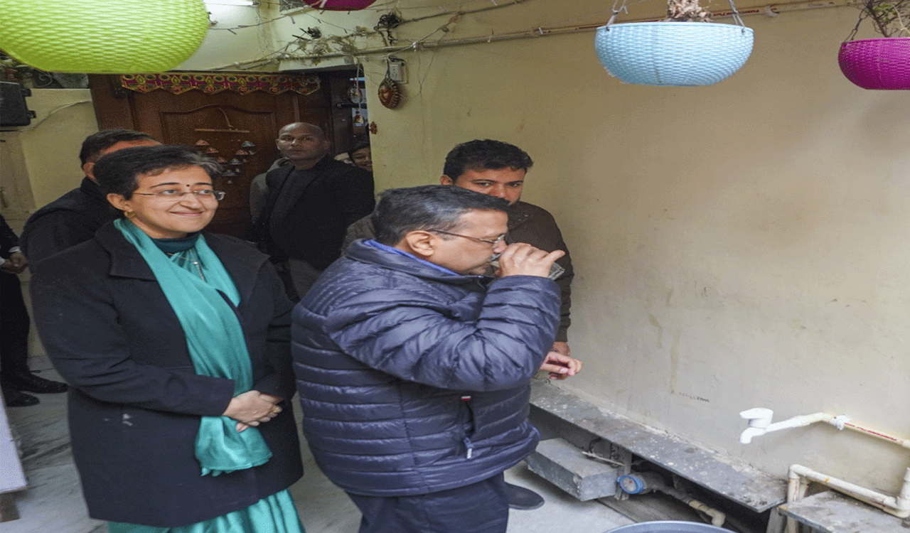 Kejriwal launches round-the-clock clean water supply in Delhi’s Rajinder Nagar