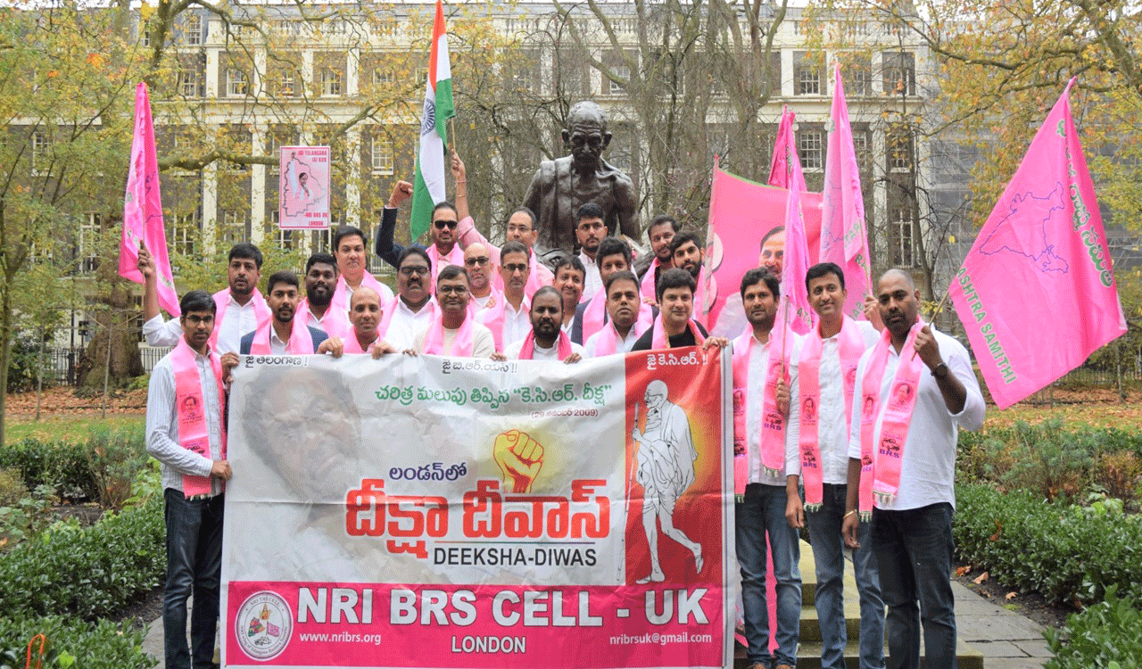 BRS NRI-UK observes Deeksha Diwas in London