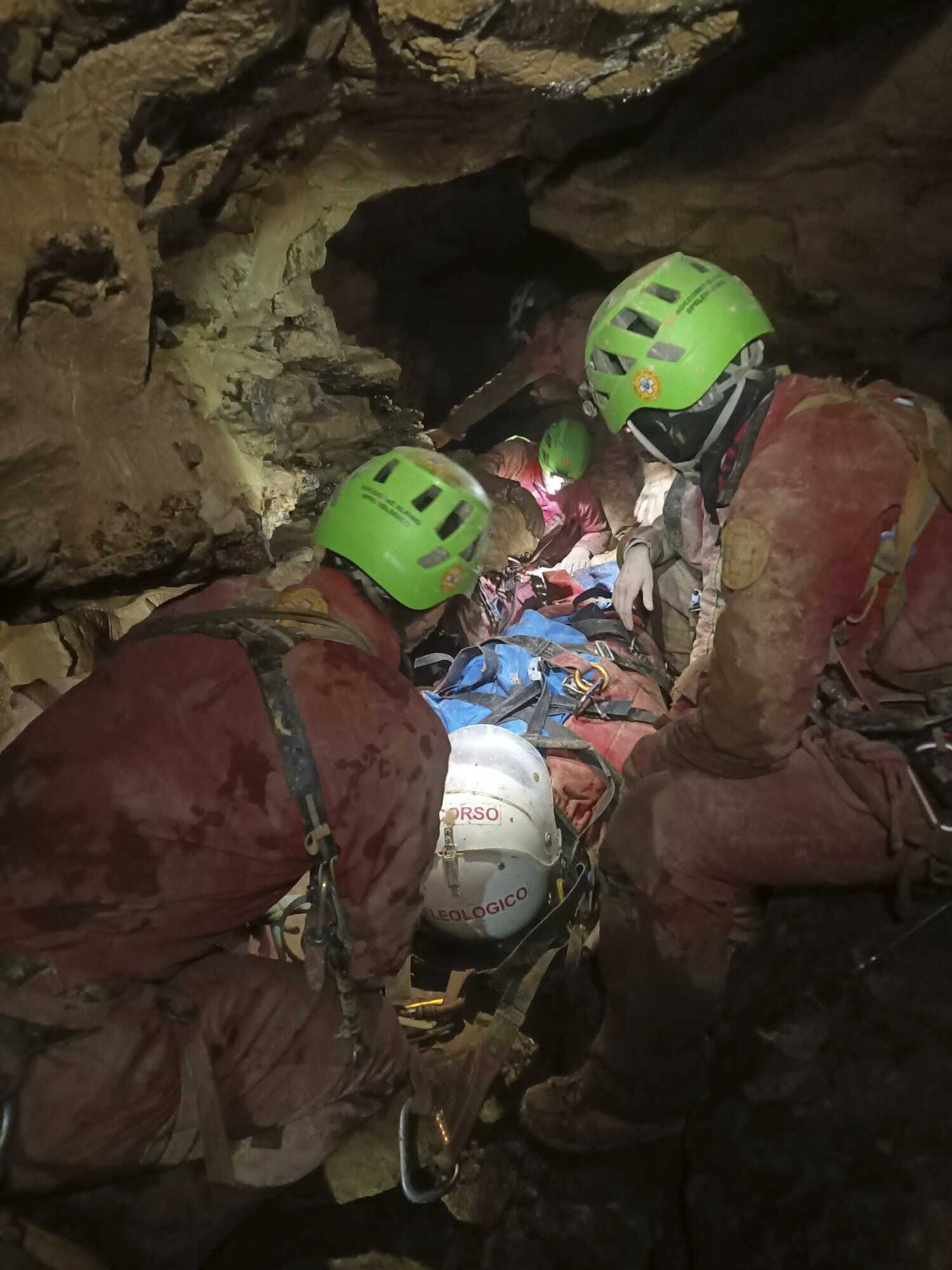 Rescuers in Italy working to free cave explorer trapped underground