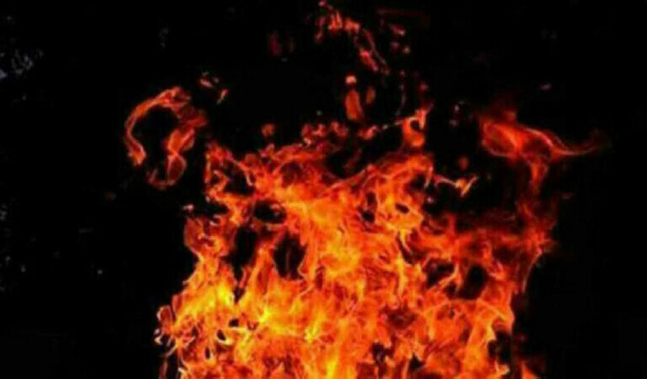 Shops in Madhya Pradesh gutted in blaze; firefighting vehicle vandalised