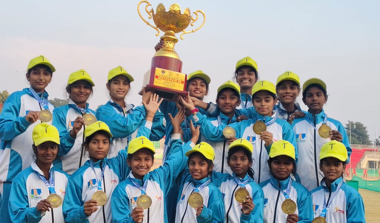 Telangana’s girls team lifts trophy in Sub Junior National Softball Championship
