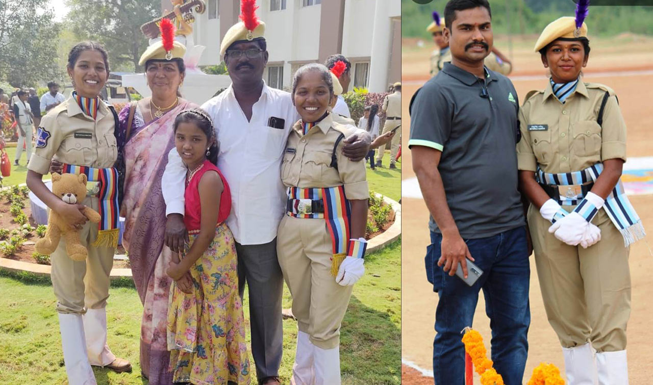 Three sisters break barriers, become police constables in Telangana